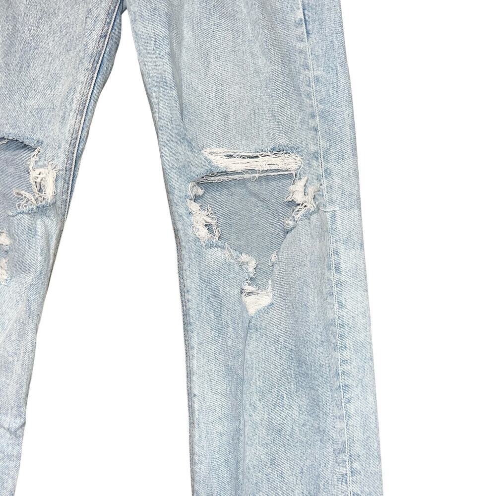 AMERICAN EAGLE Super High-Rise Ankle Straight Light Wash Jeans Size 4 - Picture 5 of 11